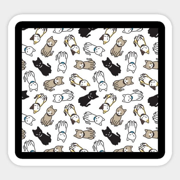 Pattern cats lovers Sticker by Flipodesigner
